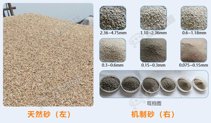 天然砂與機(jī)制砂對比